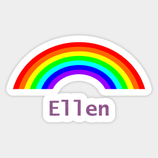 Ellen Rainbow Sticker